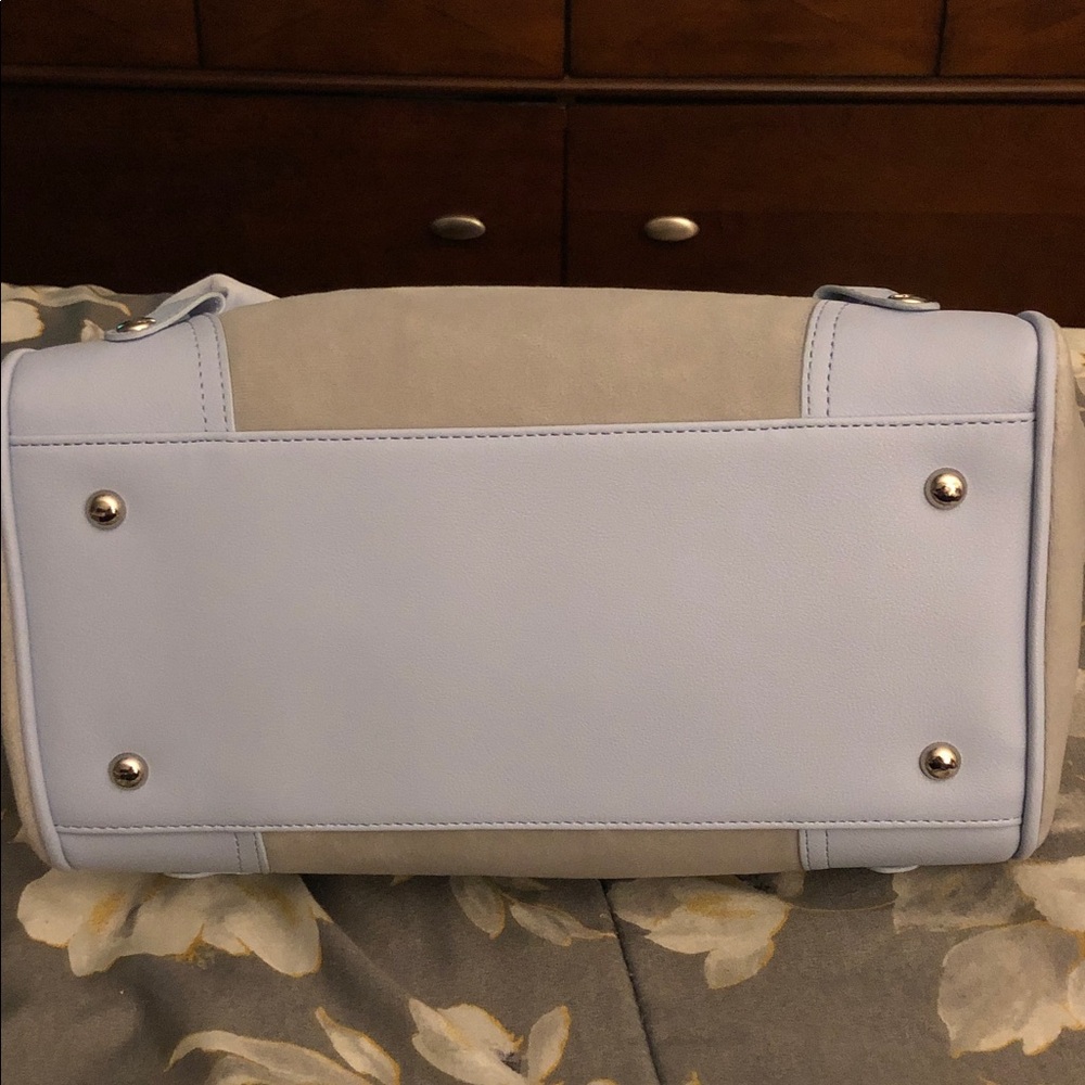 Juicy Couture Classic Scottie Dogs Daydreamer Dove Grey and Blue Tote Bag - Picture 3 of 12
